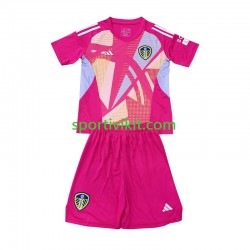 Completo da calcio Bambini Leeds United Portiere Maglia Terza 2024-2025 Manica Corta