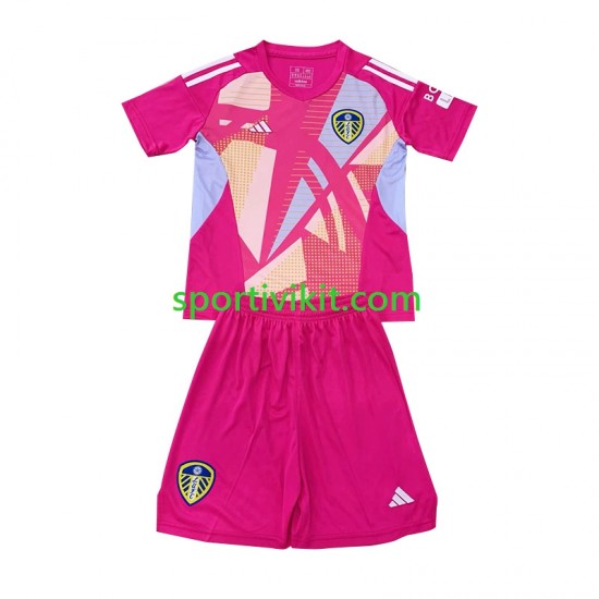 Completo da calcio Bambini Leeds United Portiere Maglia Terza 2024-2025 Manica Corta Completo da calcio Bambini Leeds United Portiere Maglia Terza 2024-2025 Manica Corta