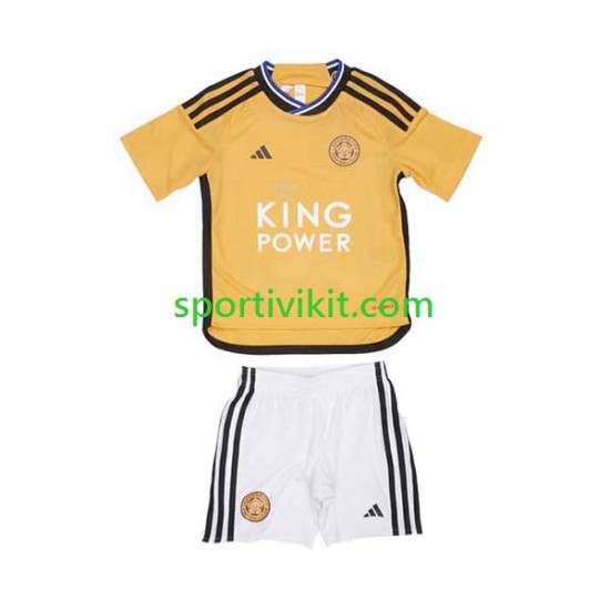 Completo da calcio Bambini Leicester City Maglia Terza 2023-2024 Manica Corta
