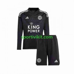 Completo da calcio Bambini Leicester City Portiere Maglia Terza 2023-2024 Manica Lunga