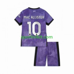Completo da calcio Bambini Liverpool Alexis Mac Allister 10 Maglia Terza 2023-2024 Manica Corta
