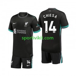Completo da calcio Bambini Liverpool Chiesa 14 Maglia Seconda 2024-2025 Manica Corta