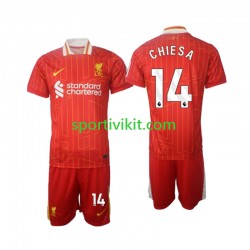 Completo da calcio Bambini Liverpool Chiesa 14 Maglia Prima 2024-2025 Manica Corta