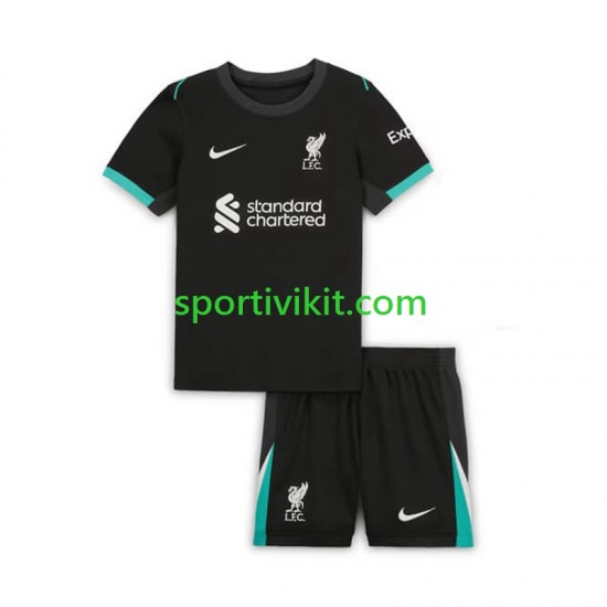 Completo da calcio Bambini Liverpool Maglia Seconda 2024-2025 Manica Corta Completo da calcio Bambini Liverpool Maglia Seconda 2024-2025 Manica Corta