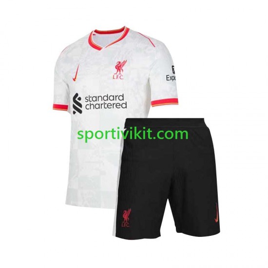 Completo da calcio Bambini Liverpool Maglia Terza 2024-2025 Manica Corta Completo da calcio Bambini Liverpool Maglia Terza 2024-2025 Manica Corta