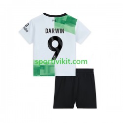 Completo da calcio Bambini Liverpool Darwin Nunez 9 Maglia Seconda 2023-2024 Manica Corta