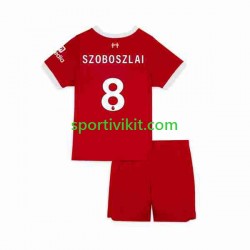 Completo da calcio Bambini Liverpool Dominik Szoboszlai 8 2023 Maglia Prima Manica Corta