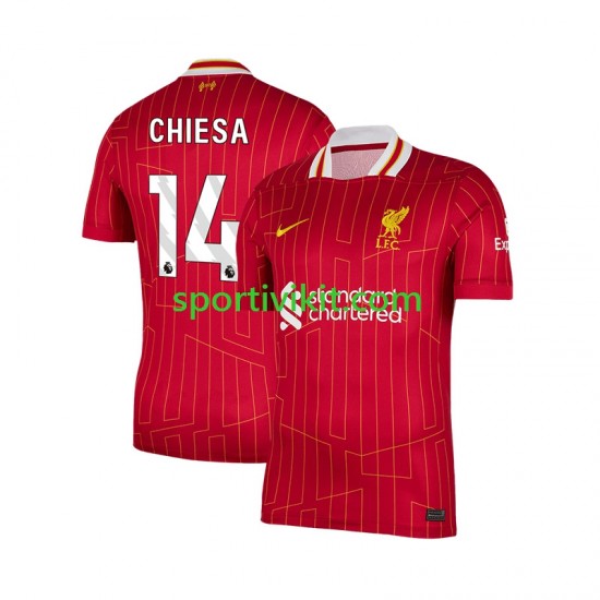 Liverpool Federico Chiesa 14 Uomo Maglia Prima 2024-2025 Manica Corta