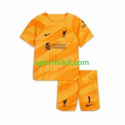 Completo da calcio Bambini Liverpool Portiere A Becker 1 Maglia Terza 2023-2024 Manica Corta