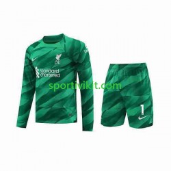 Completo da calcio Bambini Liverpool Portiere A.Becker 1 Maglia Prima 2023-2024 Manica Lunga