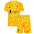 Completo da calcio Bambini Liverpool Portiere Maglia Quarto 2024-2025 Manica Corta