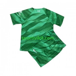 Completo da calcio Bambini Liverpool Portiere Maglia Prima 2023-2024 Manica Corta