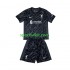 Completo da calcio Bambini Liverpool Portiere Nero Maglia Prima 2024-2025 Manica Corta