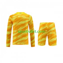 Completo da calcio Bambini Liverpool Portiere Maglia Terza 2023-2024 Manica Lunga