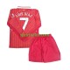 Completo da calcio Bambini Liverpool Luis Diaz 7 Maglia Prima 2024-2025 Manica Lunga