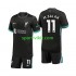 Completo da calcio Bambini Liverpool M.Salah 11 Maglia Seconda 2024-2025 Manica Corta