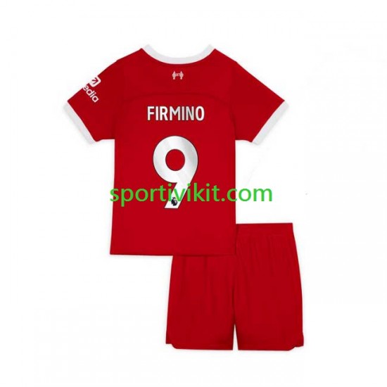 Completo da calcio Bambini Liverpool Roberto Firmino 9 Maglia Prima 2023-2024 Manica Corta Completo da calcio Bambini Liverpool Roberto Firmino 9 Maglia Prima 2023-2024 Manica Corta