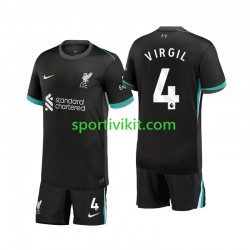 Completo da calcio Bambini Liverpool Virgil 4 Maglia Seconda 2024-2025 Manica Corta