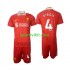 Completo da calcio Bambini Liverpool Virgil 4 Maglia Prima 2024-2025 Manica Corta