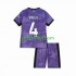 Completo da calcio Bambini Liverpool Virgil van Dijk 4 Maglia Terza 2023-2024 Manica Corta