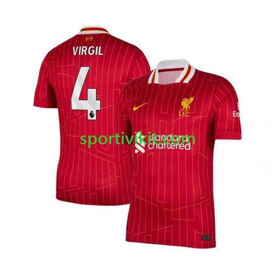Liverpool Virgil van Dijk 4 Rosso Uomo Maglia Prima 2024-2025 Manica Corta Liverpool Virgil van Dijk 4 Rosso Uomo Maglia Prima 2024-2025 Manica Corta