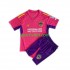 Completo da calcio Bambini Los Angeles Galaxy Portiere Rosa Maglia 2023-2024 Manica Corta