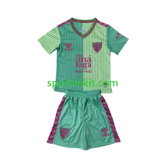 Completo da calcio Bambini Málaga CF Maglia Terza 2023-2024 Manica Corta