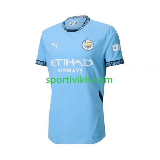 Manchester City Blu Uomo Maglia Prima 2024-2025 Manica Corta Manchester City Blu Uomo Maglia Prima 2024-2025 Manica Corta