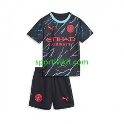 Completo da calcio Bambini Manchester City Maglia Terza 2023-2024 Manica Corta