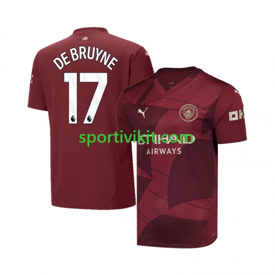 Manchester City DE BRUYNE 17 Uomo Maglia Terza 2024-2025 Manica Corta Manchester City DE BRUYNE 17 Uomo Maglia Terza 2024-2025 Manica Corta