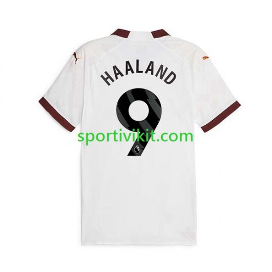 Manchester City Erling Haaland 9 Uomo Maglia Seconda 2023-2024 Manica Corta