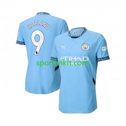 Manchester City Erling Haaland 9 Blu Uomo Maglia Prima 2024-2025 Manica Corta