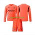 Completo da calcio Bambini Manchester City Portiere Maglia Seconda 2024-2025 Manica Lunga