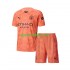 Completo da calcio Bambini Manchester City Portiere Maglia Seconda 2024-2025 Manica Corta