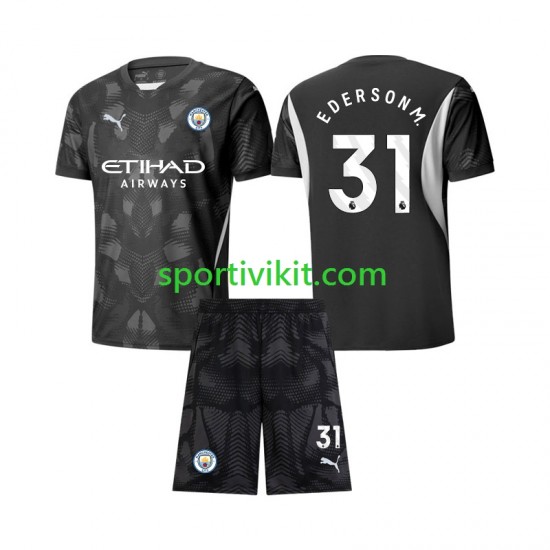 Completo da calcio Bambini Manchester City Portiere Ederson Moraes 31 Maglia Quarto 2024-2025 Manica Corta Completo da calcio Bambini Manchester City Portiere Ederson Moraes 31 Maglia Quarto 2024-2025 Manica Corta