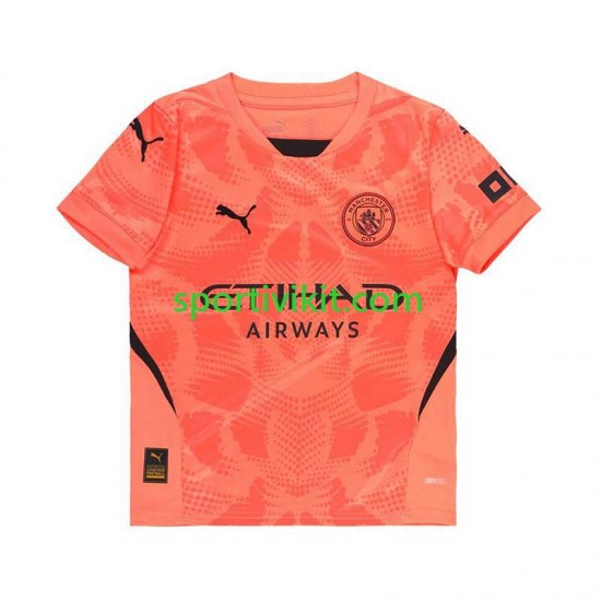 Manchester City Portiere Arancia Uomo Maglia Seconda 2024-2025 Manica Corta Manchester City Portiere Arancia Uomo Maglia Seconda 2024-2025 Manica Corta
