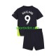 Completo da calcio Bambini Manchester City Haaland 9 Maglia Seconda 2024-2025 Manica Corta
