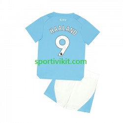 Completo da calcio Bambini Manchester City Haaland 9 Maglia Prima 2023-2024 Manica Corta