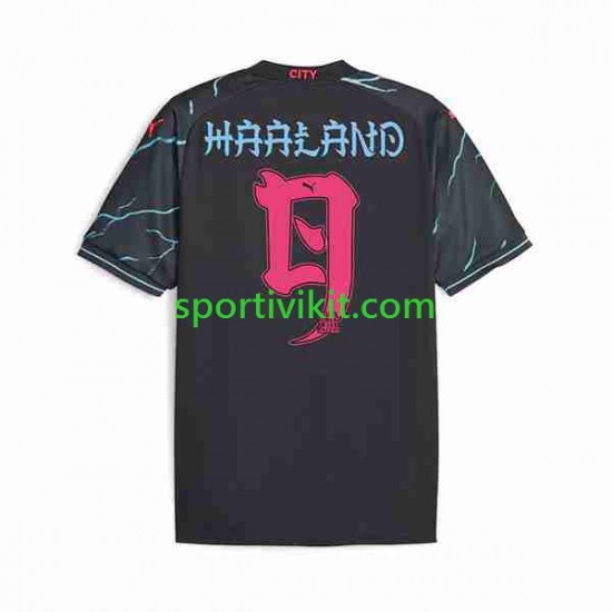 Giappone Manchester City Haaland 9 ese Tour Printing Uomo Maglia Terza 2023-2024 Manica Corta