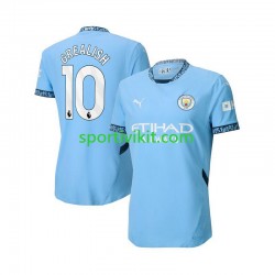 Manchester City Jack Grealish 10 Blu Uomo Maglia Prima 2024-2025 Manica Corta