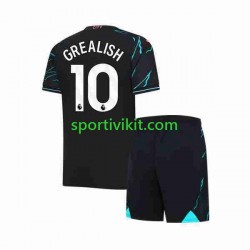 Completo da calcio Bambini Manchester City Jack Grealish 10 Maglia Terza 2023-2024 Manica Corta