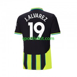 Manchester City Julian Alvarez 19 Uomo Maglia Seconda 2024-2025 Manica Corta