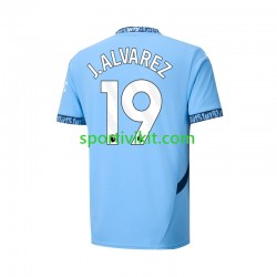 Manchester City Julian Alvarez 19 Uomo Maglia Prima 2024-2025 Manica Corta