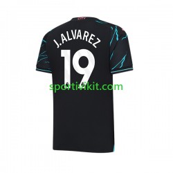 Manchester City Julian Alvarez 19 Uomo Maglia Terza 2023-2024 Manica Corta