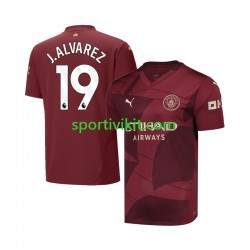 Manchester City Julian Alvarez 19 Uomo Maglia Terza 2024-2025 Manica Corta