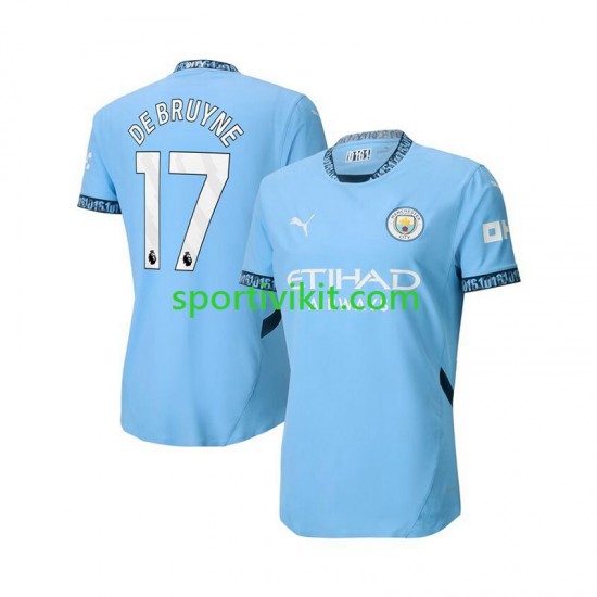 Manchester City Kevin De Bruyne 17 Blu Uomo Maglia Prima 2024-2025 Manica Corta Manchester City Kevin De Bruyne 17 Blu Uomo Maglia Prima 2024-2025 Manica Corta