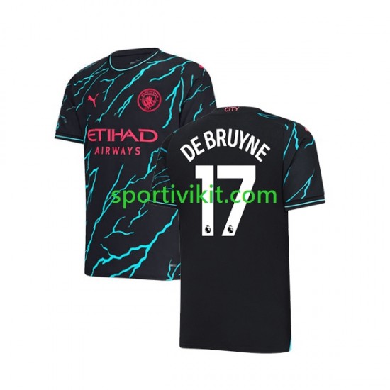 Manchester City Kevin De Bruyne 17 Uomo Maglia Terza 2023-2024 Manica Corta
