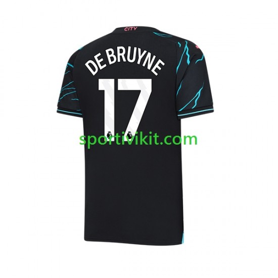 Manchester City Kevin De Bruyne 17 Uomo Maglia Terza 2023-2024 Manica Corta
