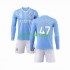 Completo da calcio Bambini Manchester City Phil Foden 47 Maglia Prima 2023-2024 Manica Lunga