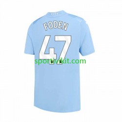 Manchester City Phil Foden 47 Uomo Maglia Prima 2023-2024 Manica Corta